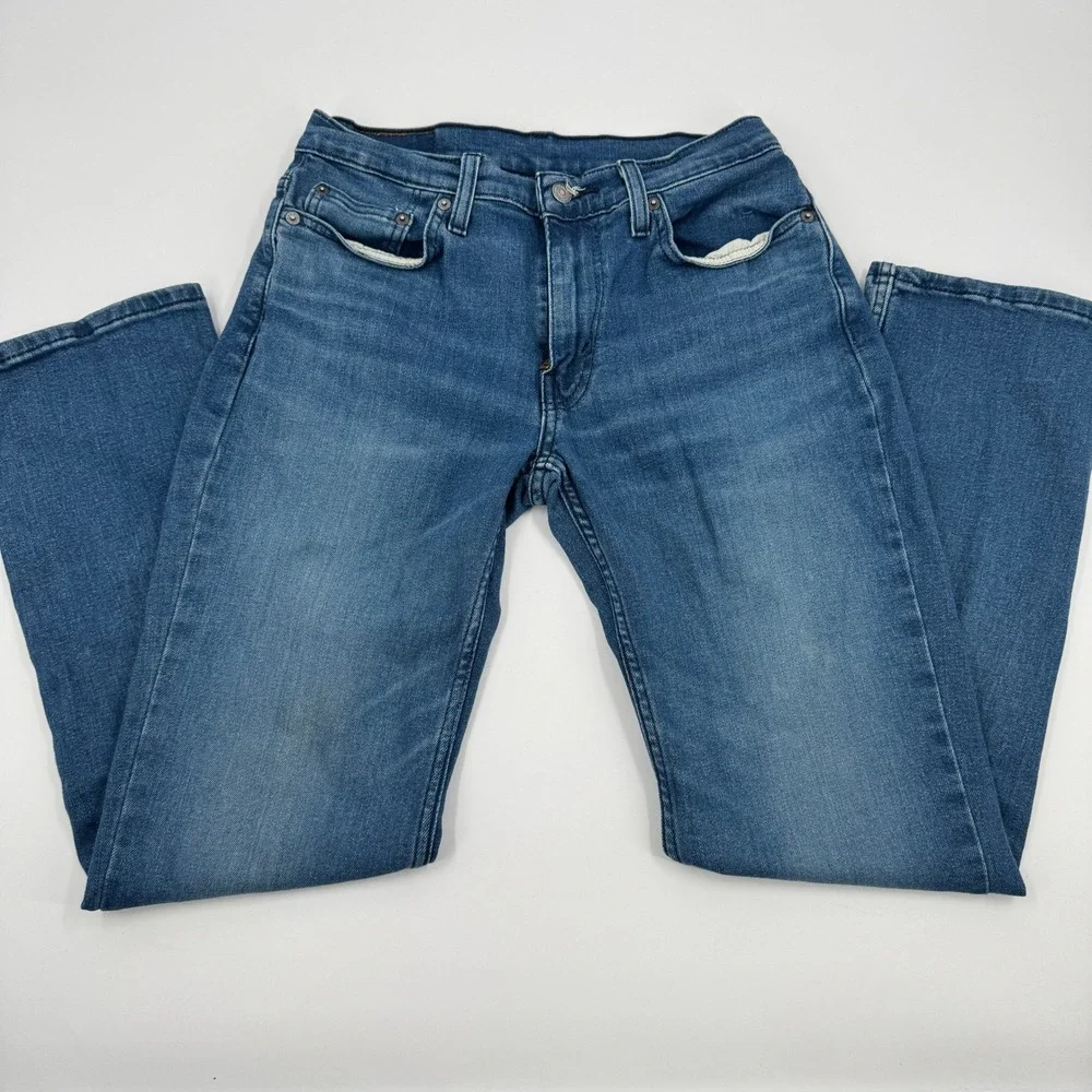 Levi's 514 Straight Fit Jeans Mens 30x32 Blue Medium Wash‎ Denim 00514-1285